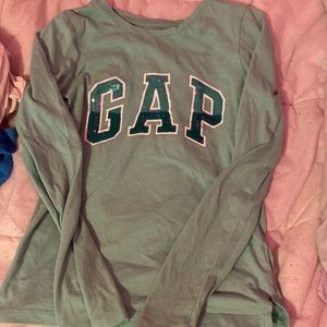 Gap Kids Green Long Sleeve T-Shirt Size L